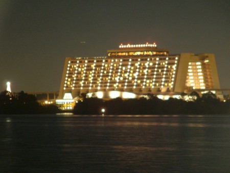 Contemporary at night, as seen from Polynesian